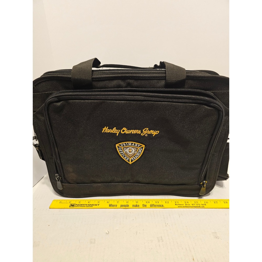 Harley-Davidson HOG Primary Officer Training Bag Laptop Briefcase Black Exc